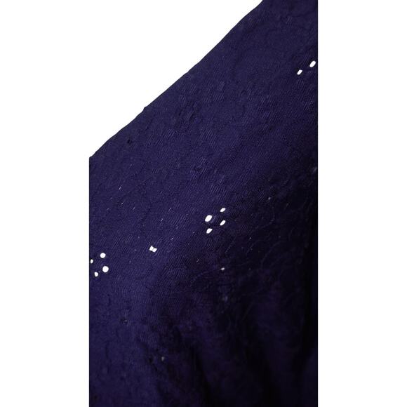 Women's Adolfo studio Blue Pattern Cardigan - Size 2XL - Picture 3 of 6